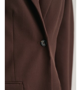 Gant Bruine Regular Fit Cocoon blazer