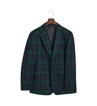 Gant Slim Fit Checked Jacket marinbl