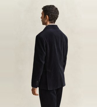 Gant Chaqueta de traje de pana azul marino