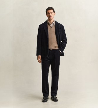 Gant Chaqueta de traje de pana azul marino