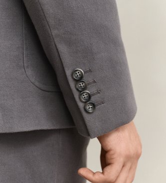 Gant Americana Moleskin jakkesæt antracit