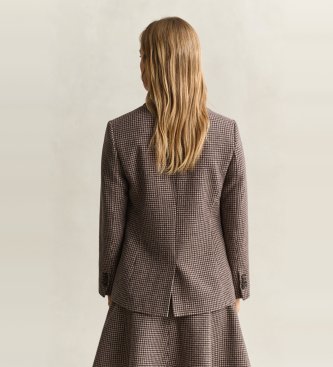Gant Americanas Reg Houndstooth taupe
