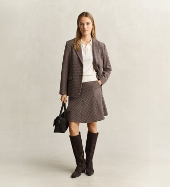 Gant Americanas Reg Houndstooth taupe