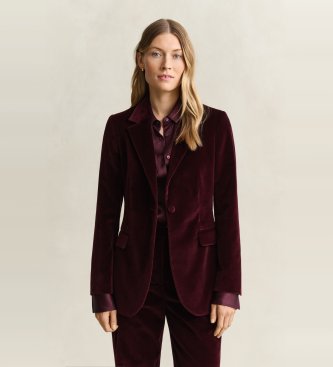 Gant Americana Slim Velvet burdeos
