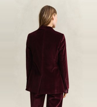 Gant Americana Slim Velvet burdeos
