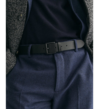 Gant Matching leather belt with black buckle