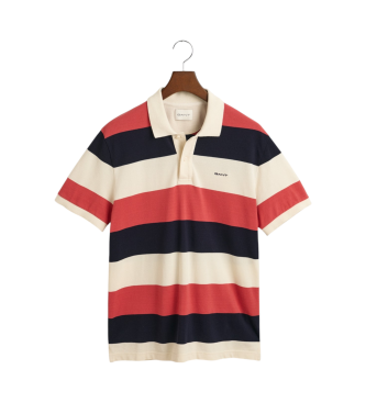 Gant Polo de piqu de rayas en bloques multicolor