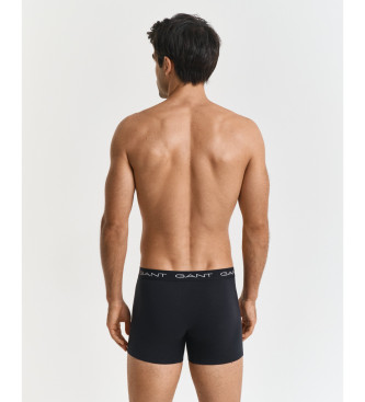 Gant Set di 3 boxer neri semplici