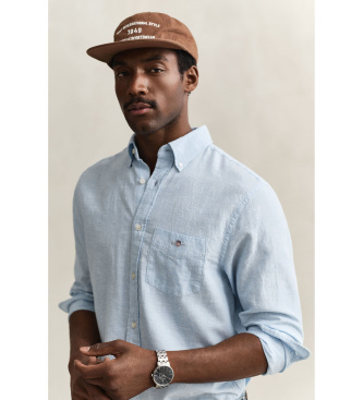 Gant Bl� skjorte i h�rblanding