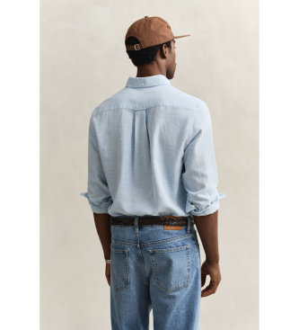 Gant Bl� skjorte i h�rblanding