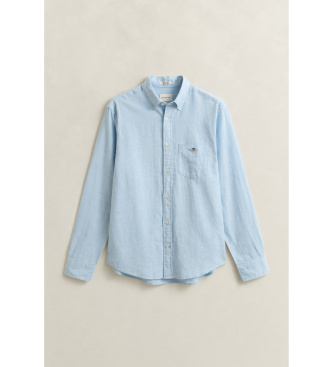 Gant Bl� skjorte i h�rblanding