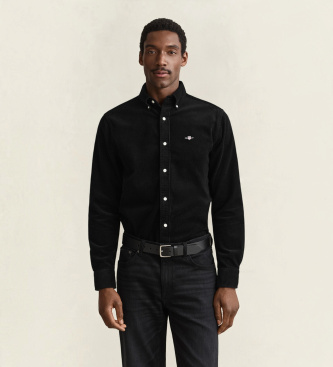 Gant Archive Shield Cordhemd schwarz