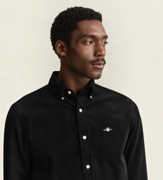 Gant Archive Shield Cordhemd schwarz
