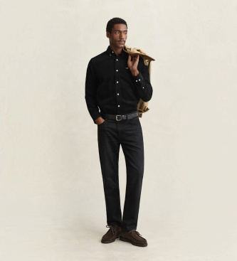 Gant Archive Shield Cordhemd schwarz