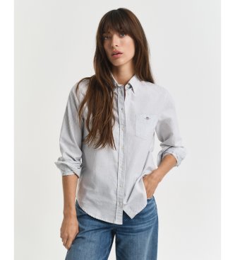 Gant Camisa Oxford de listras azul