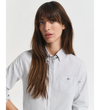 Gant Camisa Oxford de listras azul