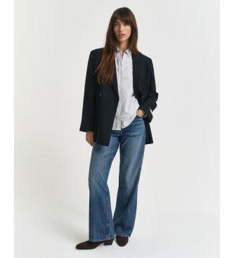 Gant Camisa Oxford de listras azul