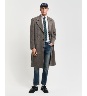 Gant Klasična črtasta srajca Oxford Regular Fit bela