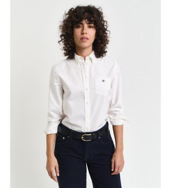 Gant Regular Fit Oxford overhemd wit