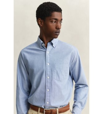 Gant Camisa Oxford Regular Fit Archive azul