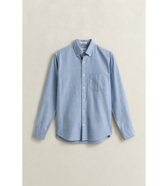 Gant Camisa Oxford Regular Fit Archive azul