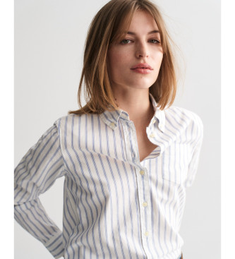 Gant Camisa Oxford de ajuste regular com riscas brancas Archive