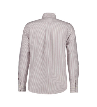 Gant Camisa Oxford de ajuste regular com riscas vermelhas finas