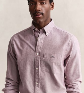 Gant Chemise Oxford Regular Fit Grenat
