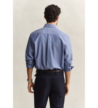 Gant Camisa Regular Fit clásica de popelina azul