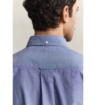 Gant Camisa Regular Fit clásica de popelina azul