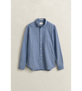 Gant Camisa Regular Fit clásica de popelina azul