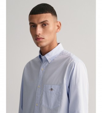 Gant Bl poplinskjorta med normal passform