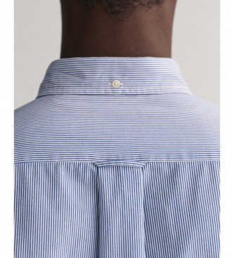 Gant Camicia in popeline a righe blu da banchiere dalla vestibilit regolare