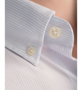 Gant Banker Stripe bl regular fit poplin-skjorte