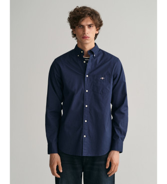 Gant Camicia in popeline blu scuro dalla vestibilit regolare