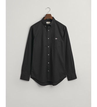 Gant Regular Fit Poplin-skjorte sort