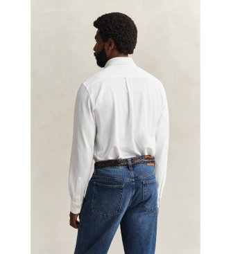 Gant Camisa Regular Fit de punto de piqué elástico blanco