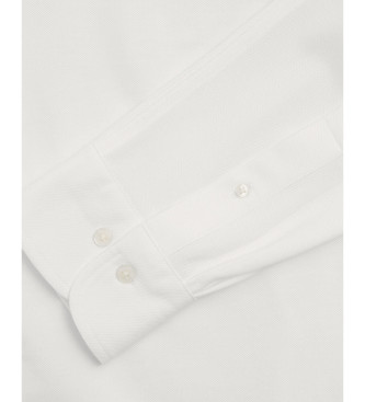 Gant Camisa Regular Fit Pique branco
