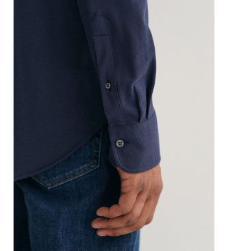 Gant Camicia in piqu blu scuro dalla vestibilit regolare