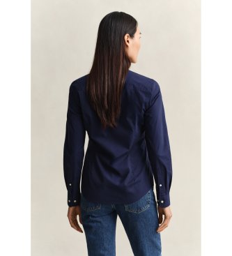 Gant Chemise Slim Fit en popeline marine