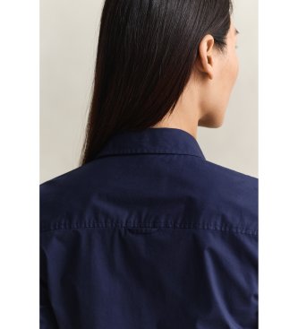 Gant Chemise Slim Fit en popeline marine