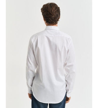 Gant Camicia in raso bianco slim fit