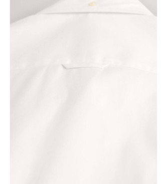 Gant Camisa Slim Fit Pinpoint Oxford blanco