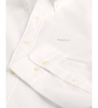 Gant Slim Fit Pinpoint Oxford overhemd wit