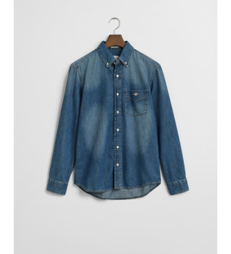 Gant Kavbojska srajca Regular Fit modra
