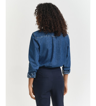 Gant Camisa Regular Fit azul