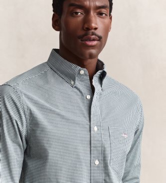 Gant Chemise classique à carreaux Vichy vert