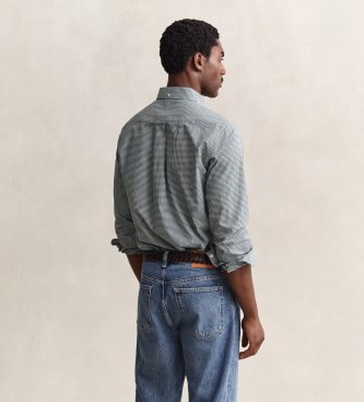 Gant Chemise classique à carreaux Vichy vert