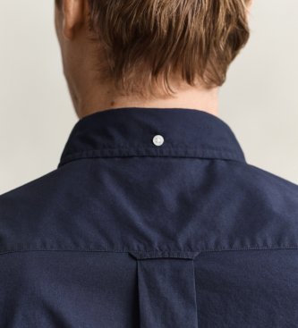 Gant Camicia classica in popeline blu navy