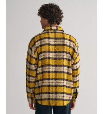 Gant Oversized bouclskjorta gul